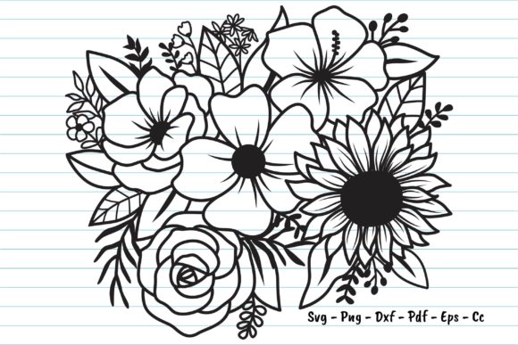 Flower Svg, Flowers V.1: A Versatile Digital Asset for Creative Projects