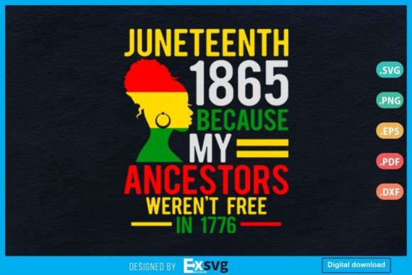 Juneteenth 1865 Because My Ancestors Svg: A Powerful Tool for Creative Expression