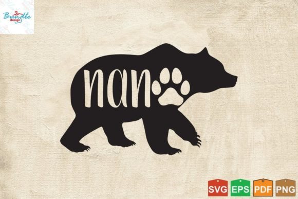 Nana Bear Tshirt Cute Funny Grandmother