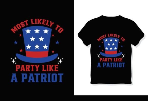 Patriot 4th July T-Shirt Design